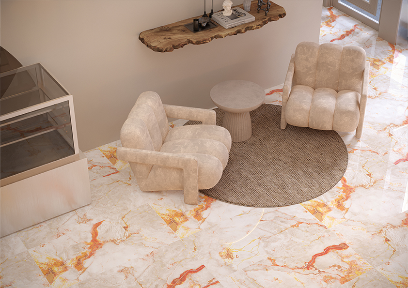 24"x48" Deep Sea Bianco - Polished